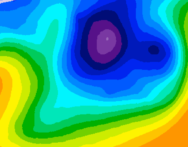GDPS 500 millibar geopotential height 144 hour forecast chart for Canada based on 2025/11/23 1200Z data