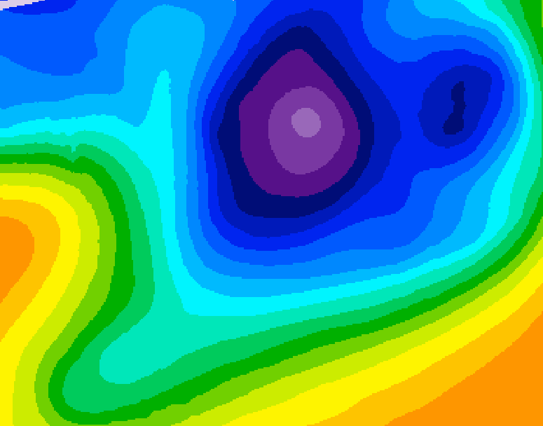 GDPS 500 millibar geopotential height 156 hour forecast chart for Canada based on 2025/11/23 1200Z data