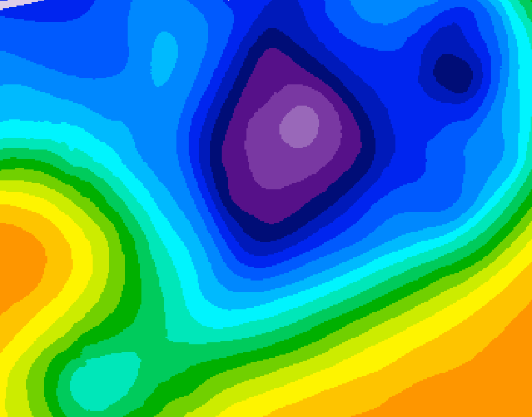 GDPS 500 millibar geopotential height 168 hour forecast chart for Canada based on 2025/11/23 1200Z data