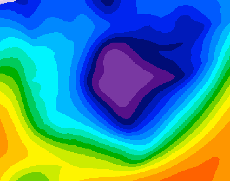 GDPS 500 millibar geopotential height 210 hour forecast chart for Canada based on 2025/11/23 1200Z data