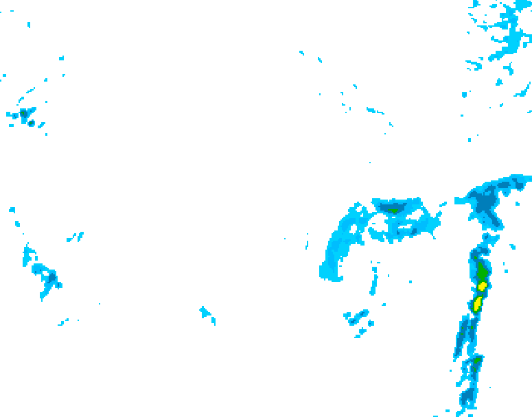 GDPS precipitation 120 hour forecast chart for Canada based on 2025/11/23 0000Z data