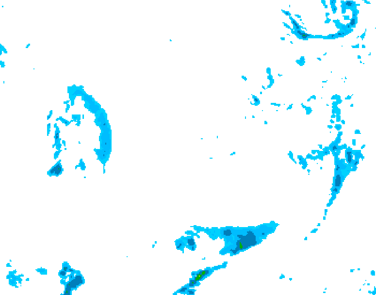 GDPS precipitation 210 hour forecast chart for Canada based on 2025/11/23 0000Z data