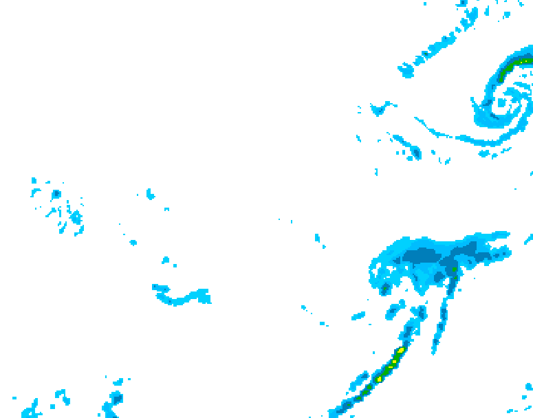 GDPS precipitation 234 hour forecast chart for Canada based on 2025/11/23 0000Z data