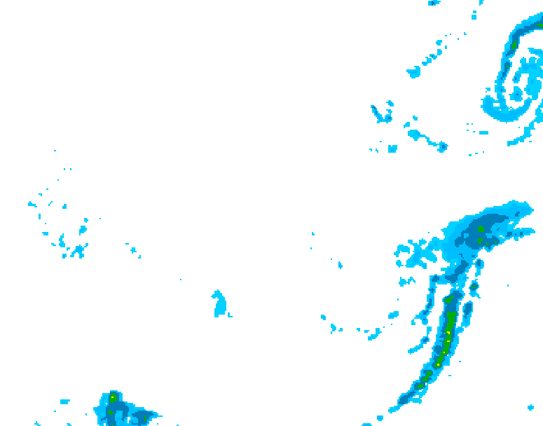 GDPS precipitation 240 hour forecast chart for Canada based on 2025/11/23 0000Z data