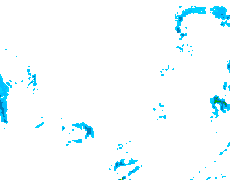 GDPS precipitation 036 hour forecast chart for Canada based on 2025/11/23 1200Z data