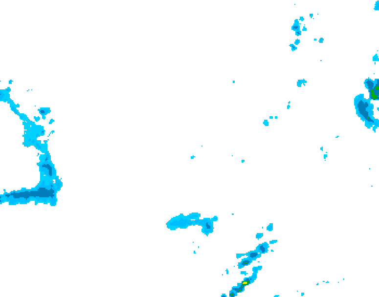 GDPS precipitation 054 hour forecast chart for Canada based on 2025/11/23 1200Z data