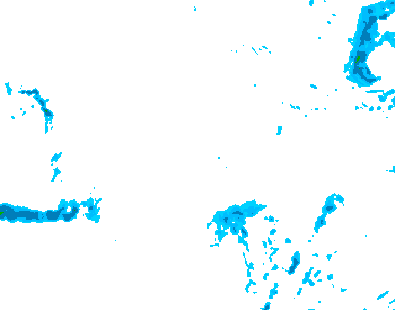 GDPS precipitation 072 hour forecast chart for Canada based on 2025/11/23 1200Z data