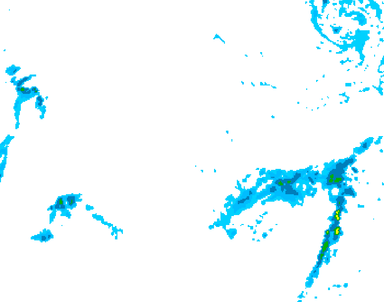 GDPS precipitation 096 hour forecast chart for Canada based on 2025/11/23 1200Z data