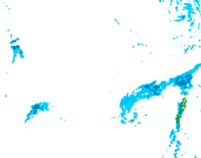 GDPS precipitation 102 hour forecast chart for Canada based on 2025/11/23 1200Z data