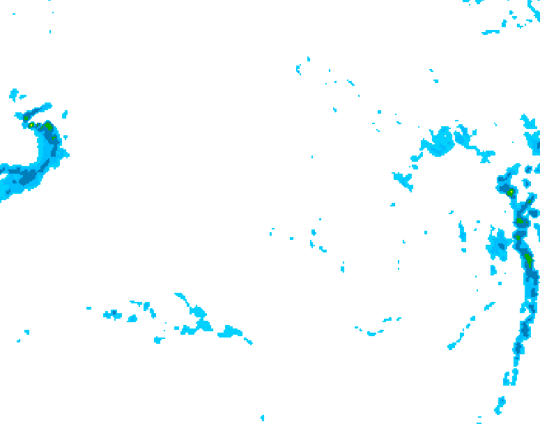 GDPS precipitation 126 hour forecast chart for Canada based on 2025/11/23 1200Z data