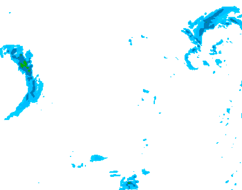 GDPS precipitation 150 hour forecast chart for Canada based on 2025/11/23 1200Z data
