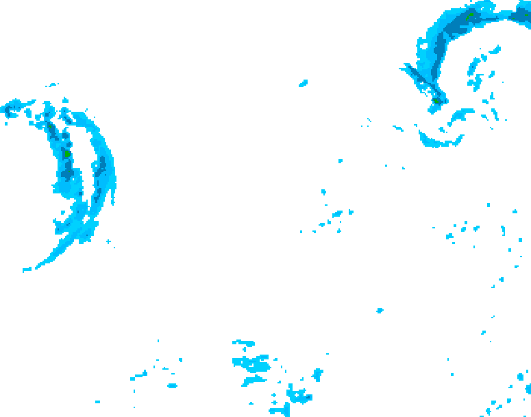 GDPS precipitation 156 hour forecast chart for Canada based on 2025/11/23 1200Z data
