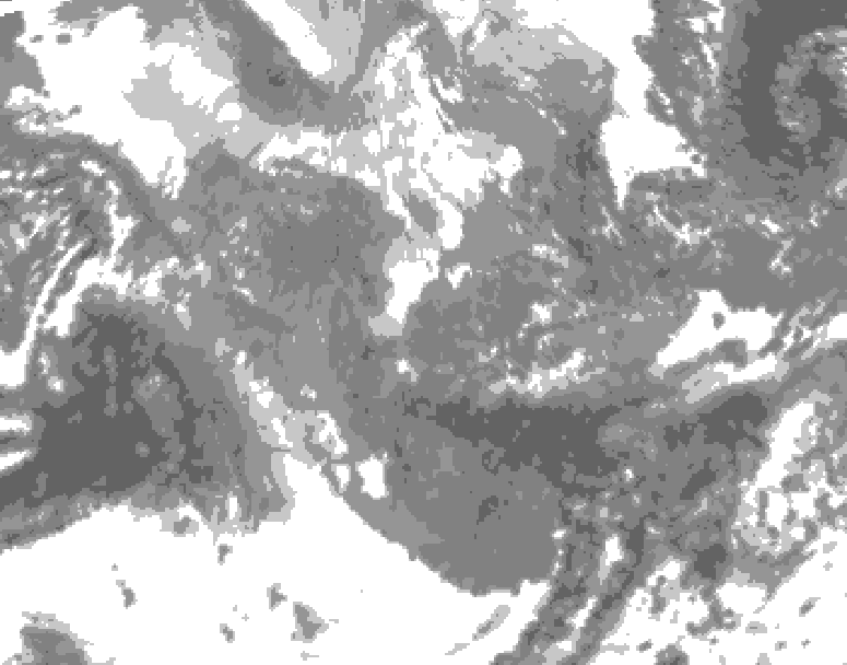 GDPS total cloud 090 hour forecast chart for Canada based on 2025/11/23 0000Z data