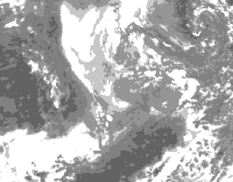 GDPS total cloud 174 hour forecast chart for Canada based on 2025/11/23 1200Z data