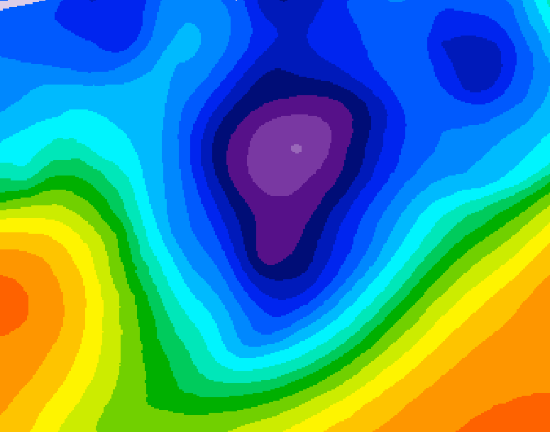 GDPS 500 millibar geopotential height 168 hour forecast chart for Canada based on 2025/11/24 0000Z data