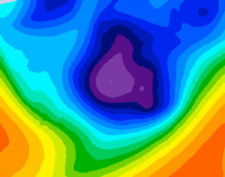 GDPS 500 millibar geopotential height 192 hour forecast chart for Canada based on 2025/11/24 0000Z data