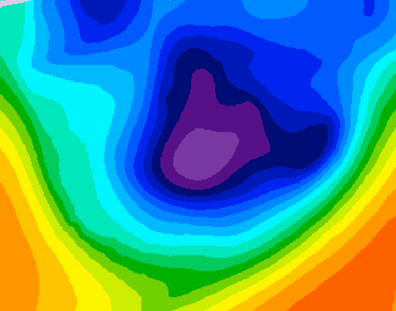 GDPS 500 millibar geopotential height 204 hour forecast chart for Canada based on 2025/11/24 0000Z data