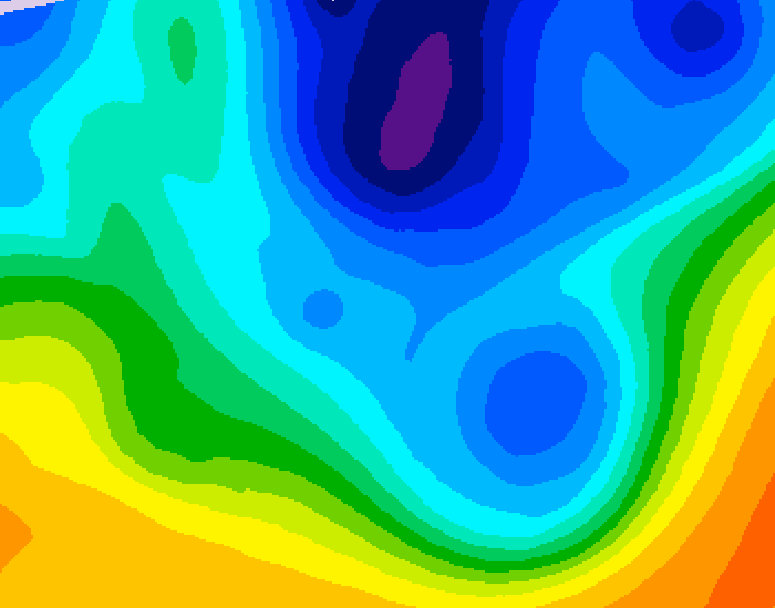 GDPS 500 millibar geopotential height 084 hour forecast chart for Canada based on 2025/11/24 1200Z data