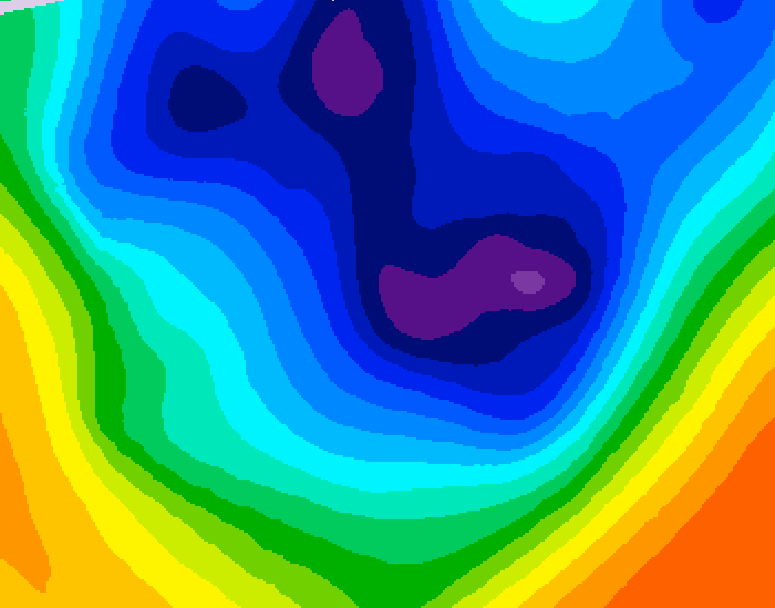 GDPS 500 millibar geopotential height 204 hour forecast chart for Canada based on 2025/11/24 1200Z data