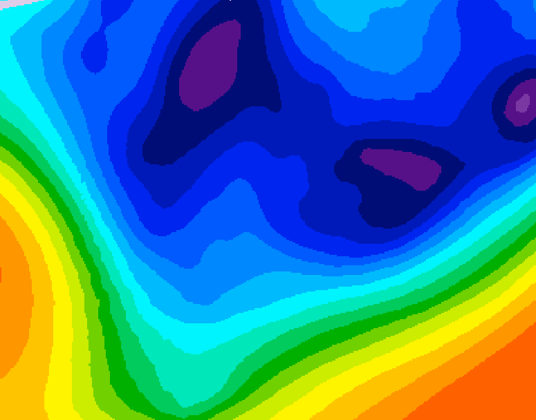 GDPS 500 millibar geopotential height 240 hour forecast chart for Canada based on 2025/11/24 1200Z data