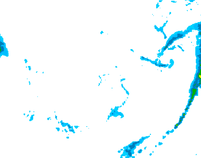 GDPS precipitation 216 hour forecast chart for Canada based on 2025/11/24 0000Z data