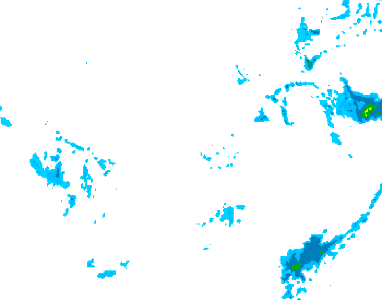 GDPS precipitation 222 hour forecast chart for Canada based on 2025/11/24 1200Z data