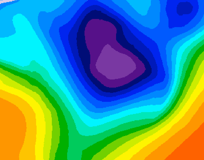 GDPS 500 millibar geopotential height 168 hour forecast chart for Canada based on 2025/11/25 0000Z data