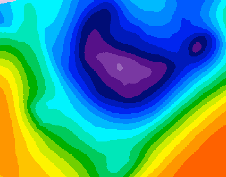 GDPS 500 millibar geopotential height 192 hour forecast chart for Canada based on 2025/11/25 0000Z data