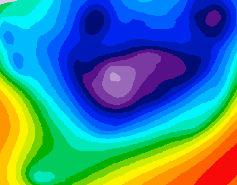 GDPS 500 millibar geopotential height 228 hour forecast chart for Canada based on 2025/11/25 0000Z data