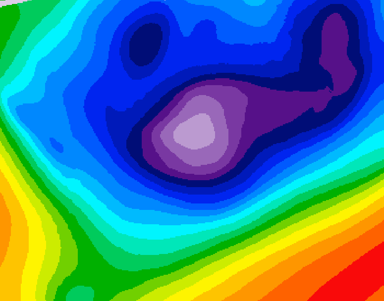 GDPS 500 millibar geopotential height 240 hour forecast chart for Canada based on 2025/11/25 0000Z data