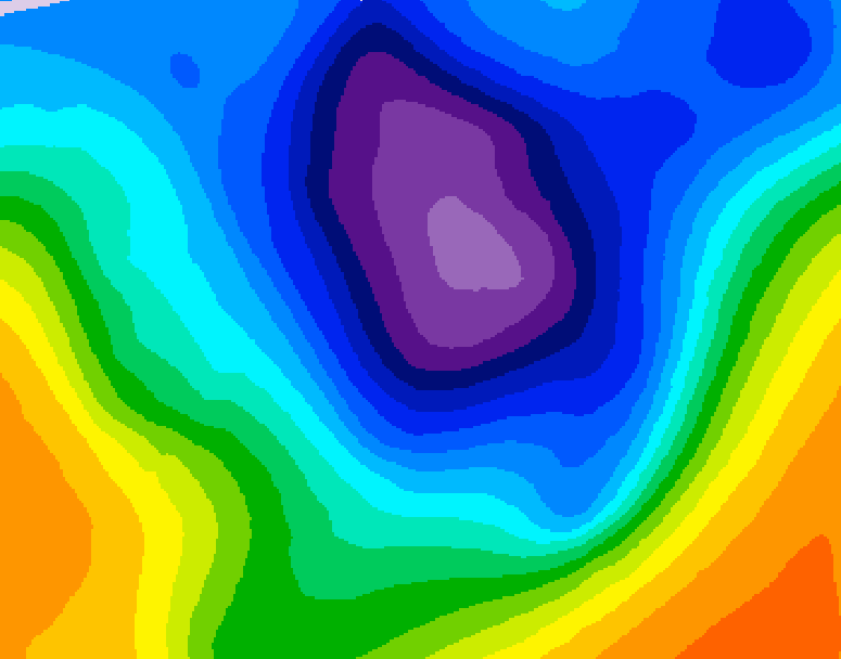 GDPS 500 millibar geopotential height 156 hour forecast chart for Canada based on 2025/11/25 1200Z data