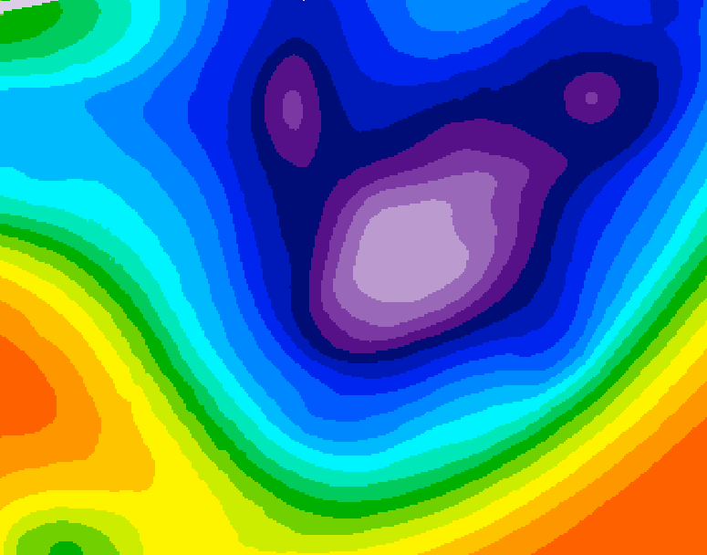 GDPS 500 millibar geopotential height 228 hour forecast chart for Canada based on 2025/11/25 1200Z data