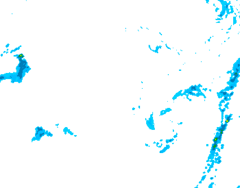 GDPS precipitation 072 hour forecast chart for Canada based on 2025/11/25 0000Z data