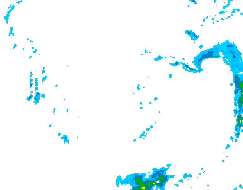 GDPS precipitation 180 hour forecast chart for Canada based on 2025/11/25 0000Z data