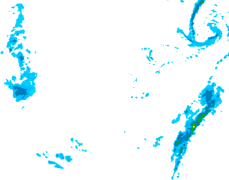 GDPS precipitation 210 hour forecast chart for Canada based on 2025/11/25 0000Z data