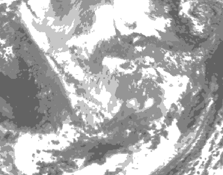 GDPS total cloud 228 hour forecast chart for Canada based on 2025/11/25 0000Z data