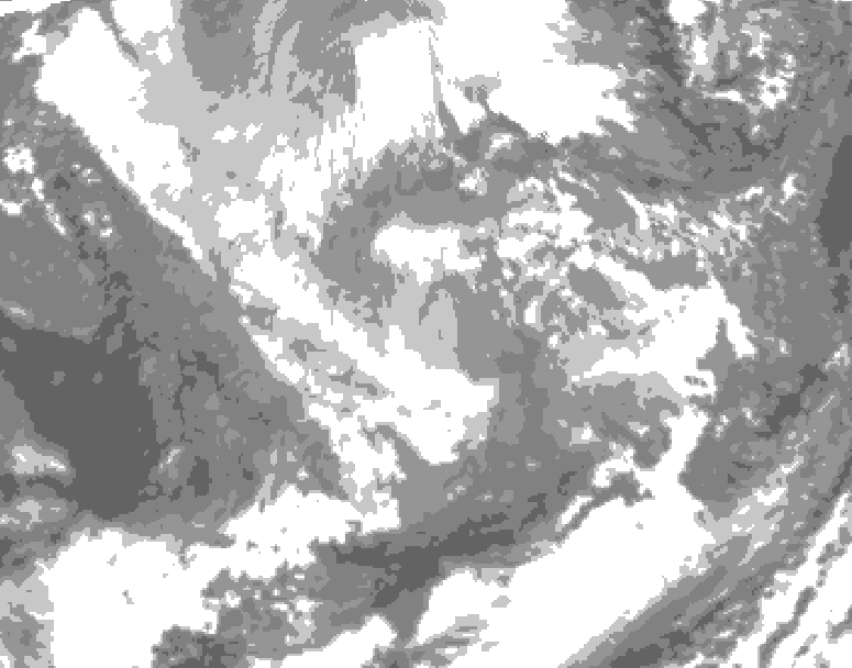 GDPS total cloud 234 hour forecast chart for Canada based on 2025/11/25 0000Z data
