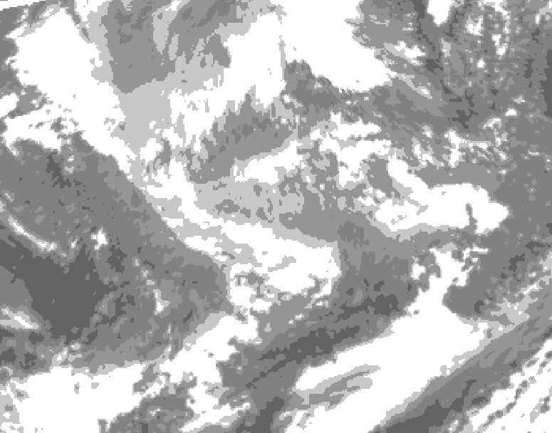 GDPS total cloud 240 hour forecast chart for Canada based on 2025/11/25 0000Z data