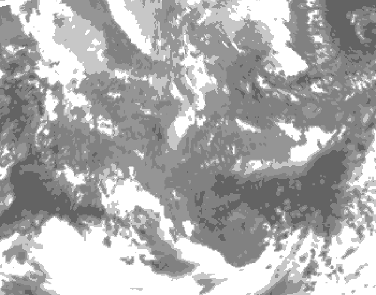 GDPS total cloud 036 hour forecast chart for Canada based on 2025/11/25 1200Z data