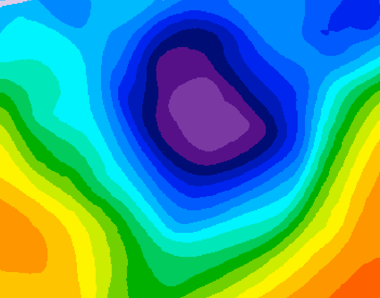 GDPS 500 millibar geopotential height 144 hour forecast chart for Canada based on 2025/11/26 0000Z data