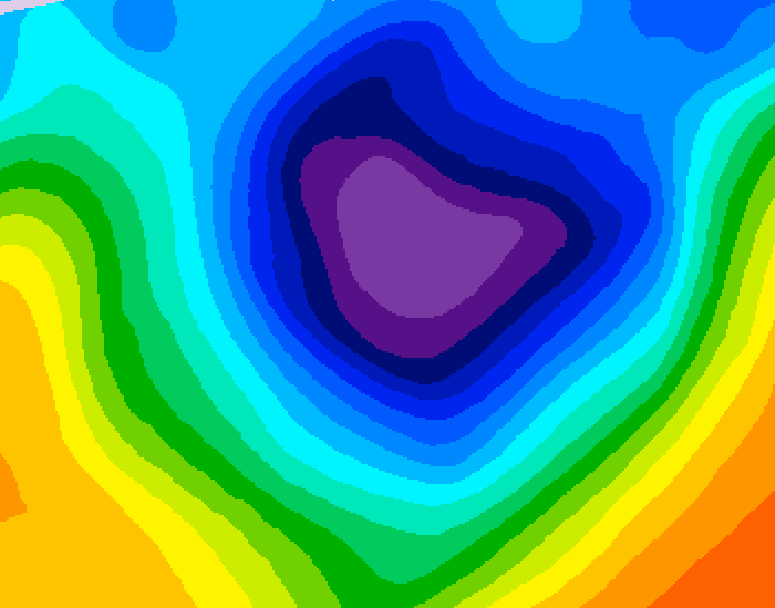 GDPS 500 millibar geopotential height 156 hour forecast chart for Canada based on 2025/11/26 0000Z data