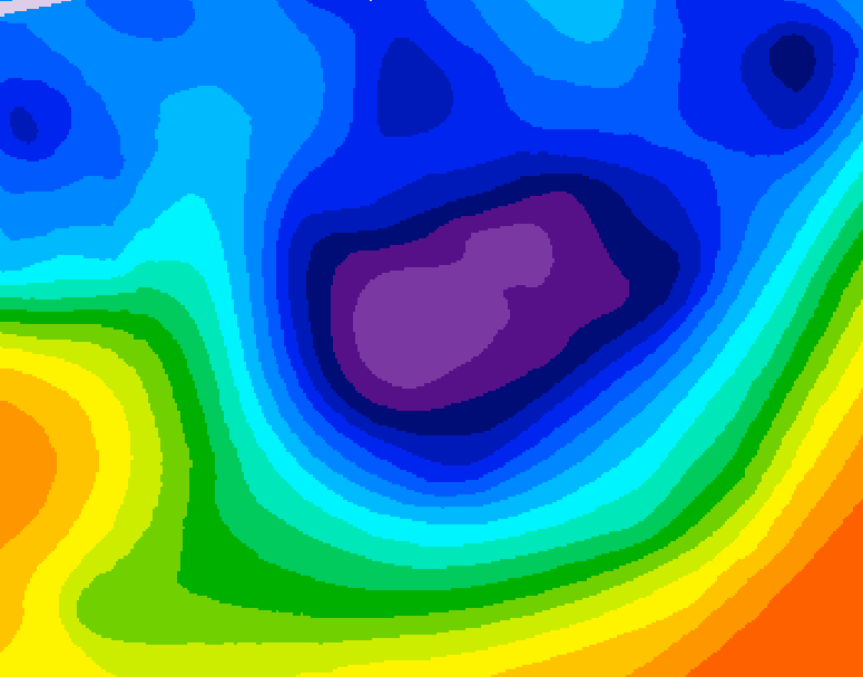 GDPS 500 millibar geopotential height 186 hour forecast chart for Canada based on 2025/11/26 0000Z data