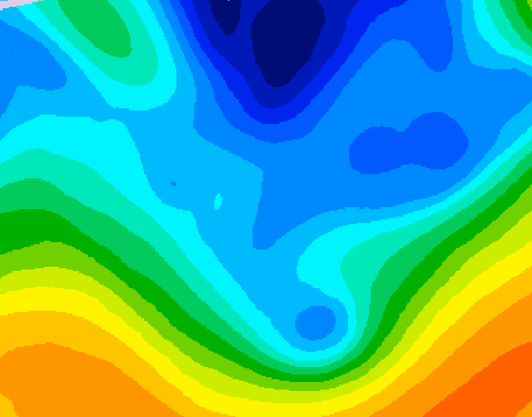 GDPS 500 millibar geopotential height 006 hour forecast chart for Canada based on 2025/11/26 1200Z data