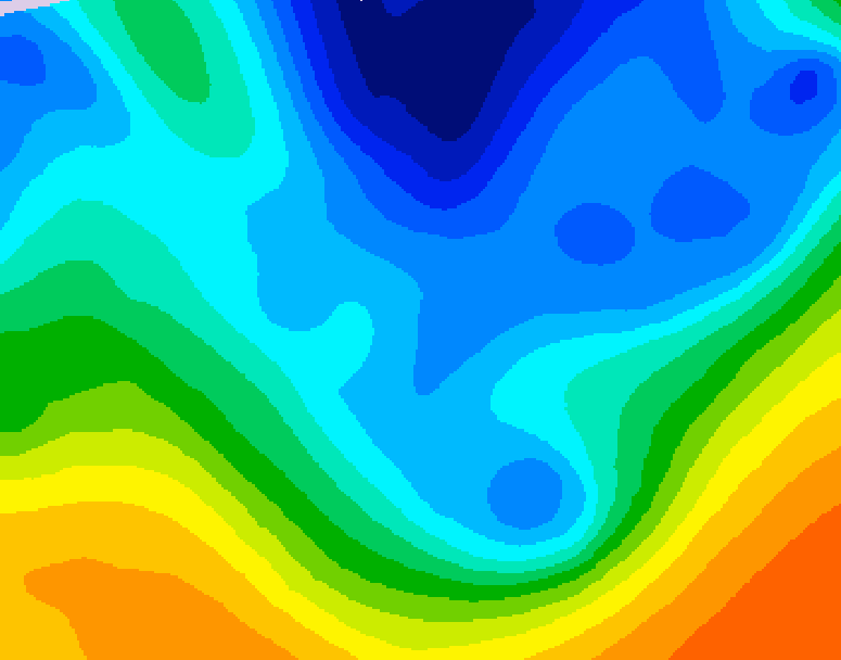 GDPS 500 millibar geopotential height 012 hour forecast chart for Canada based on 2025/11/26 1200Z data