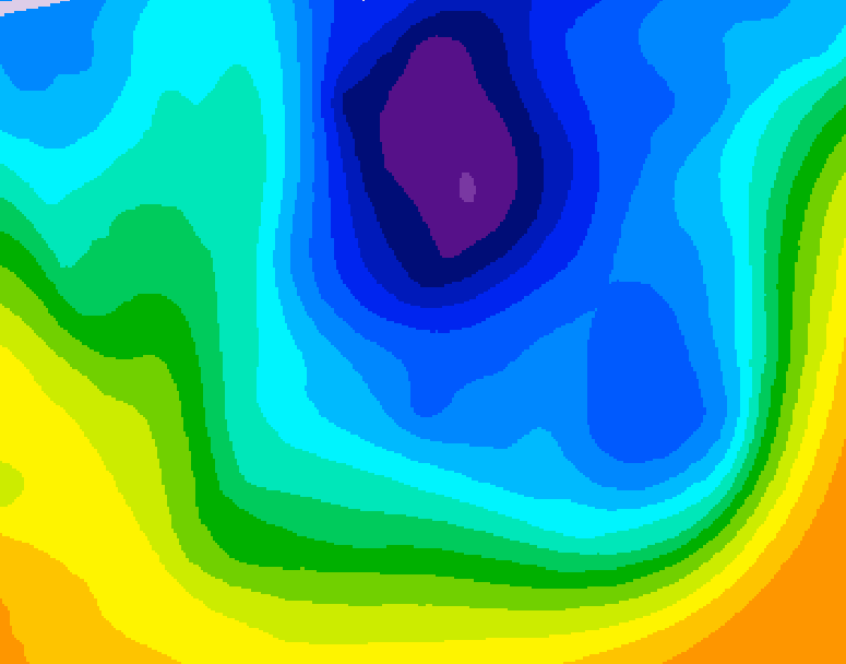 GDPS 500 millibar geopotential height 060 hour forecast chart for Canada based on 2025/11/26 1200Z data