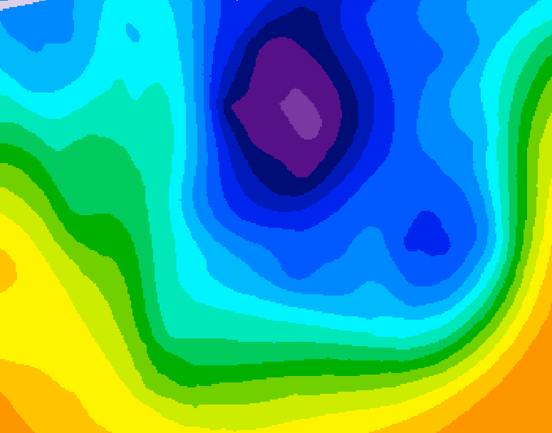 GDPS 500 millibar geopotential height 066 hour forecast chart for Canada based on 2025/11/26 1200Z data