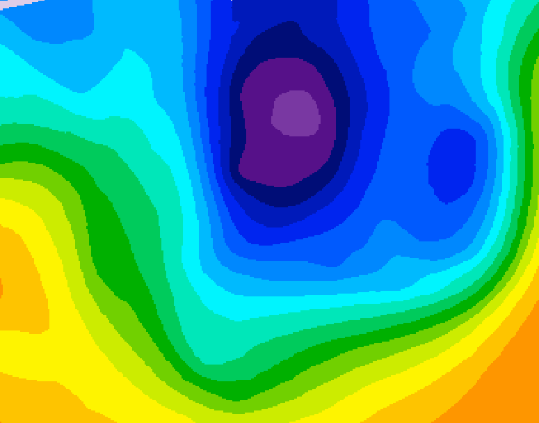 GDPS 500 millibar geopotential height 078 hour forecast chart for Canada based on 2025/11/26 1200Z data