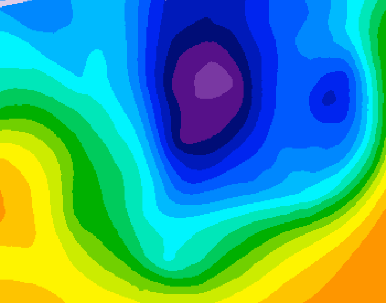 GDPS 500 millibar geopotential height 084 hour forecast chart for Canada based on 2025/11/26 1200Z data