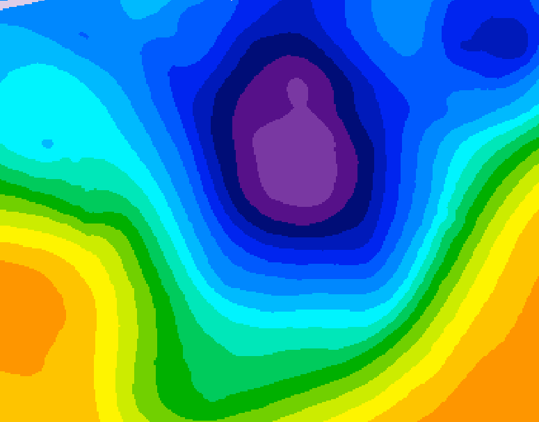 GDPS 500 millibar geopotential height 120 hour forecast chart for Canada based on 2025/11/26 1200Z data