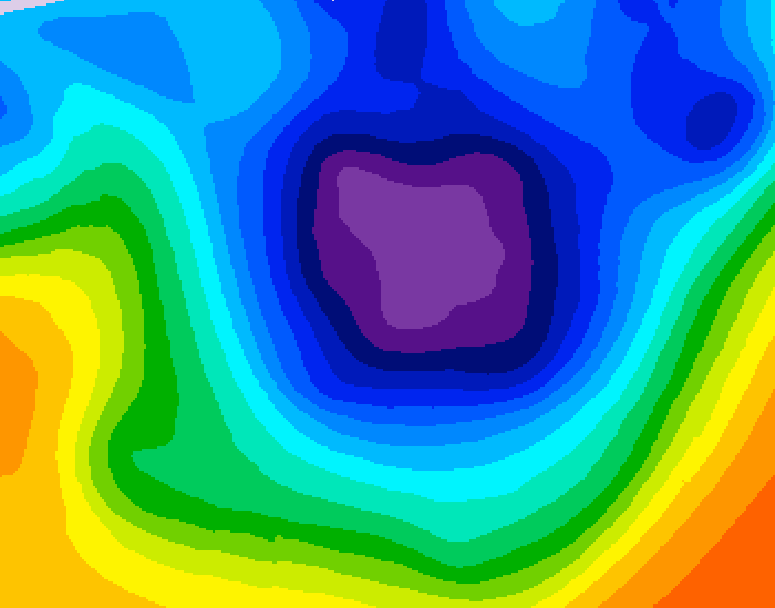 GDPS 500 millibar geopotential height 162 hour forecast chart for Canada based on 2025/11/26 1200Z data
